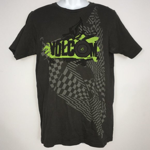 Volcom Other - Volcom Mens M Gray Green Logo 100% Organic Cotton Short Sleeve Crewneck T-Shirt